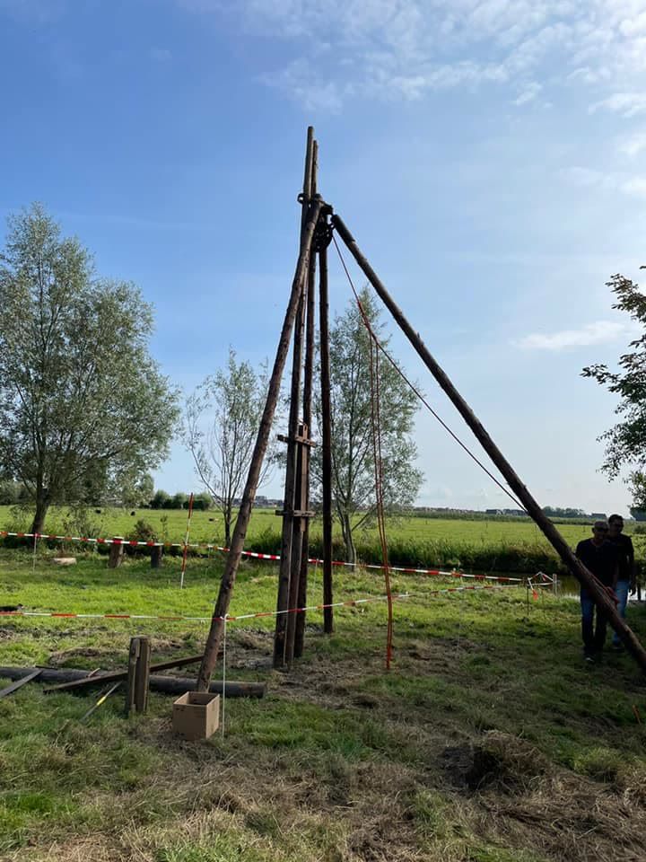 Het begin van de herbouw in 2021