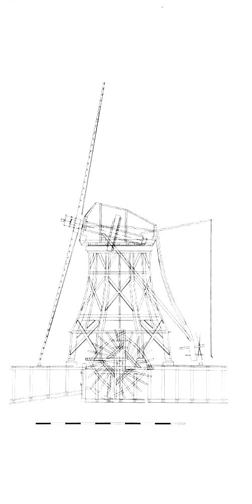 Schets van molen De Waterdief
